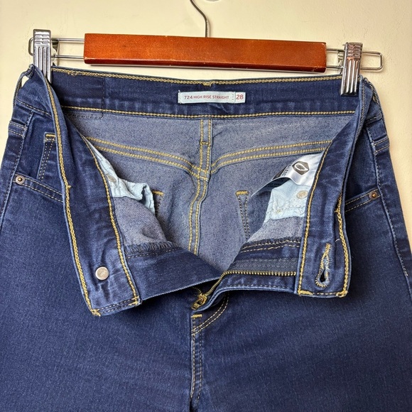 Levi’s 724 High Rise Straight Jeans size 28 size Small - Picture 9 of 15